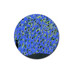 Raining Leaves Rubber Round Coaster (4 Pack)  by snowwhitegirl