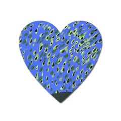 Raining Leaves Heart Magnet by snowwhitegirl