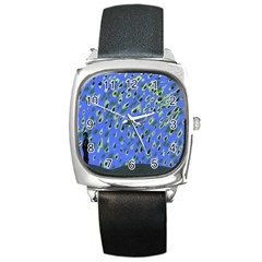 Raining Leaves Square Metal Watch by snowwhitegirl