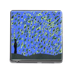 Raining Leaves Memory Card Reader (square 5 Slot) by snowwhitegirl