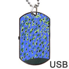 Raining Leaves Dog Tag Usb Flash (one Side) by snowwhitegirl