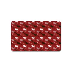 Snow Sleigh Deer Red Magnet (name Card) by snowwhitegirl