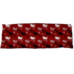 Snow Sleigh Deer Red Body Pillow Case Dakimakura (two Sides) by snowwhitegirl