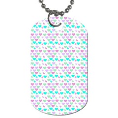 Hearts Butterflies White 1200 Dog Tag (one Side) by snowwhitegirl