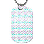 Hearts Butterflies White 1200 Dog Tag (One Side) Front