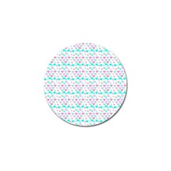 Hearts Butterflies White 1200 Golf Ball Marker by snowwhitegirl