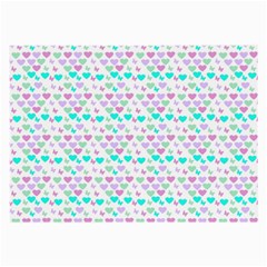 Hearts Butterflies White 1200 Large Glasses Cloth (2-side) by snowwhitegirl