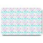 Hearts Butterflies White 1200 Large Doormat  30 x20  Door Mat