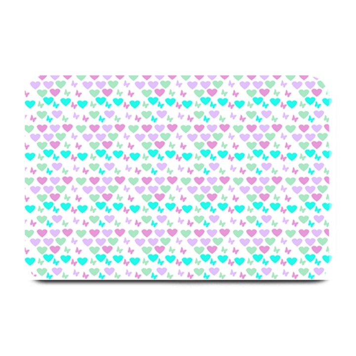 Hearts Butterflies White 1200 Plate Mats