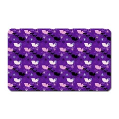 Snow Sleigh Deer Purple Magnet (rectangular) by snowwhitegirl