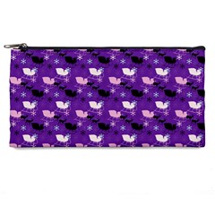 Snow Sleigh Deer Purple Pencil Cases by snowwhitegirl