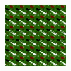 Snow Sleigh Deer Green Medium Glasses Cloth by snowwhitegirl