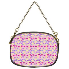 Hearts Butterflies Pink 1200 Chain Purses (two Sides)  by snowwhitegirl