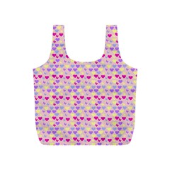 Hearts Butterflies Pink 1200 Full Print Recycle Bags (s)  by snowwhitegirl