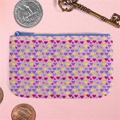 Hearts Butterflies Pink 1200 Large Coin Purse