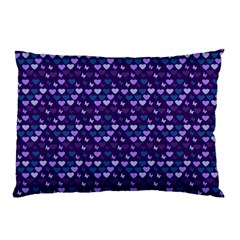 Hearts Butterflies Blue Pillow Case by snowwhitegirl