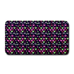 Hearts Butterflies Blue Pink Medium Bar Mats by snowwhitegirl