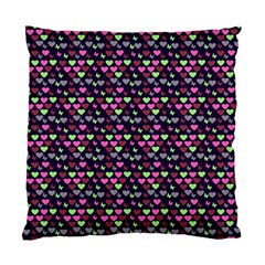 Hearts Butterflies Blue Pink Standard Cushion Case (one Side) by snowwhitegirl