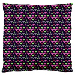 Hearts Butterflies Blue Pink Standard Flano Cushion Case (one Side) by snowwhitegirl