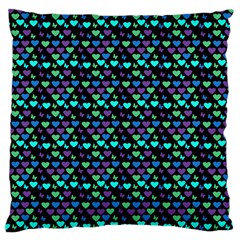 Hearts Butterflies Black Large Cushion Case (one Side)