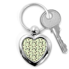 Heart Cherries Mint Key Chains (heart)  by snowwhitegirl