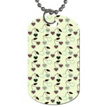 Heart Cherries Mint Dog Tag (One Side) Front