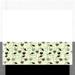 Heart Cherries Mint Rectangular Jigsaw Puzzl Front