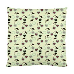 Heart Cherries Mint Standard Cushion Case (one Side) by snowwhitegirl