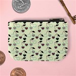 Heart Cherries Mint Mini Coin Purses Back