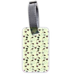 Heart Cherries Mint Luggage Tags (two Sides) by snowwhitegirl