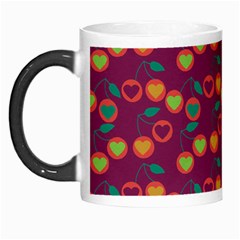 Heart Cherries Magenta Morph Mugs by snowwhitegirl