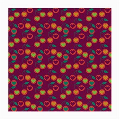 Heart Cherries Magenta Medium Glasses Cloth (2-side) by snowwhitegirl