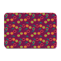 Heart Cherries Magenta Plate Mats by snowwhitegirl