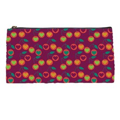 Heart Cherries Magenta Pencil Cases