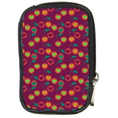 Heart Cherries Magenta Compact Camera Cases