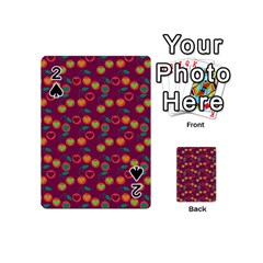 Heart Cherries Magenta Playing Cards 54 (Mini) 