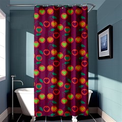 Heart Cherries Magenta Shower Curtain 36  x 72  (Stall) 