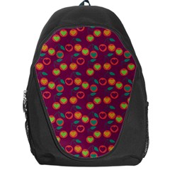 Heart Cherries Magenta Backpack Bag