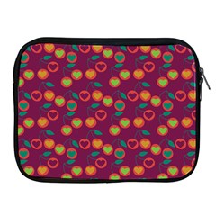 Heart Cherries Magenta Apple iPad 2/3/4 Zipper Cases