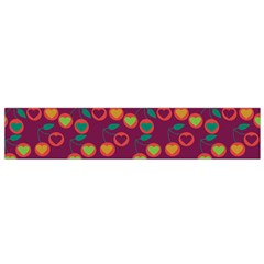 Heart Cherries Magenta Small Flano Scarf