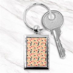 Heart Cherries Cream Key Chains (rectangle)  by snowwhitegirl