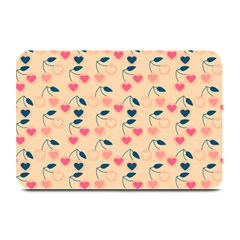 Heart Cherries Cream Plate Mats by snowwhitegirl