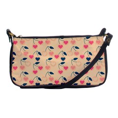 Heart Cherries Cream Shoulder Clutch Bags by snowwhitegirl