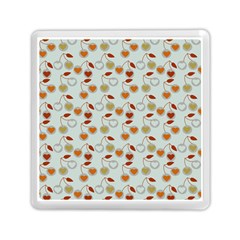 Heart Cherries Grey Memory Card Reader (square) by snowwhitegirl