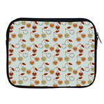 Heart Cherries Grey Apple iPad 2/3/4 Zipper Cases Front