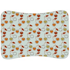 Heart Cherries Grey Velour Seat Head Rest Cushion