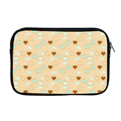 Beige Heart Cherries Apple Macbook Pro 17  Zipper Case by snowwhitegirl