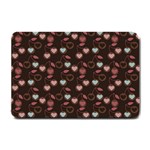 Heart Cherries Brown Small Doormat  24 x16  Door Mat