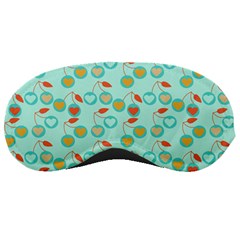 Light Teal Heart Cherries Sleeping Masks by snowwhitegirl