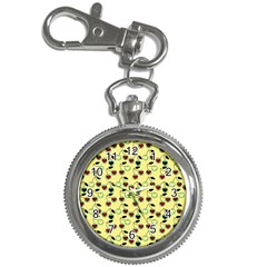 Yellow Heart Cherries Key Chain Watches